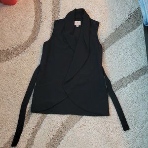 Eliane Rose Black Tie Waist Vest